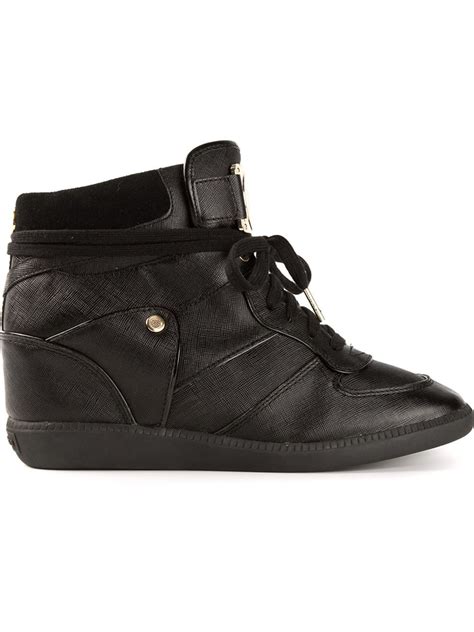 michael kors wedge sneakers sale|michael kors wedge sneakers black.